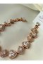 Xuping Bracelet with Hearts and Zircon Stones in Rose Gold - 5