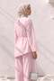 Asymmetric Voile Suit Y0161 - Pink - 4