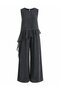 Black Garnished Blouse and Pants Set - 51391