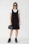 Women's Strappy A-Line Short Black Dress