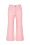 Organic Dark Pink Wide-Legged Spring Girls' Trousers - 2