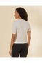 Women Grey Mel Polo Knit Pullover - 3