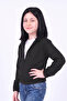 Girl's Stand Collar Zippered Basic Sweatshirt - 3