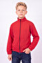 Boy's Basic Sweatshirt with Stand Collar and Zipper