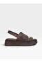 2920 Women's Genuine Leather Flat Sandals - 5 cm - 3