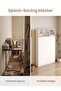 Arrangeli Foldable Makeup Vanity Desk, Hidden Flip Dressing Table with Storage Cabinet, Multi Space Saving Floating Cosmetic Station for Small Bedroom (YN145) - 6