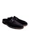 Black Color Laceless Genuine Velvet Men's Half Shoes