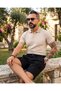 Men's Pleated Detailed Lace-Up Old Money Shorts - 7