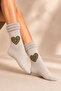 Women's Patterned Curly Terry Socks 4 Pairs of Socks - 4