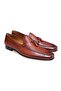 Tan Color Laceless Genuine Leather Men's Shoes