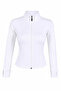 Zippered White Women's Jacket 7328