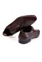 Brown Lace-Up Genuine Leather Sole Men's Shoes - 2