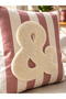 Punch Embroidered Throw Pillow Cover - 43*43 cm - Mocha & - Pnk001 - 2