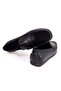 Black Color Laceless Genuine Leather Men's Shoes - 2