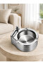 Premium Lighter Ashtray Stainless Metal Round Design - 2