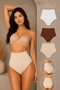 Women's Gathering High Waist Flexible 3-Piece Panties