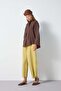 Women's Brown Collar Detailed Modal Fabric Shirt 31189 - 3