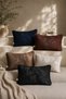 Royal Dark Blue Rectangular Kirlent Cover (30X50) - 5