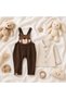 Striped Shirt with Velvet Bear Detail Slopet - 2