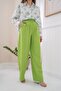 Green High Waist Pants - 2