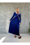 Cobalt Blue Underbust Rhinestone Dress