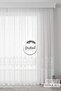 1-3 Regular Pleated Lace Detailed Hulya Ecru Tulle Curtain - 2