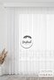 1-3 Regular Pleated Lace Detailed Hulya Ecru Tulle Curtain