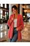 Women's Shawl Collar Standard Size Poncho - 4