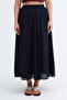 Elastic Waist Long Skirt E18621 - 2