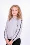 3-Piece Girls' Hooded Sweatshirt with Kangaroo Pockets and Stripe Detail - 2