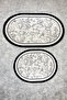 Decorative Digital Printed Set of 2 Bath Mat Non-Slip Base Toilet Set - 3