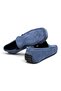 Blue Coco Suede Blue Color Laceless Genuine Leather Suede Men's Shoes - 2