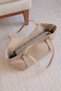 Women's Shoulder Bag with Buckle Detail, Soft Leather, Large Internal Volume, Handbag En42 Length20 - 4