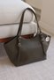 Women's Shoulder Bag with Buckle Detail, Soft Leather, Large Internal Volume, Handbag En42 Length20 - 2