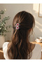 Tea Cup Patterned Children's Hair Clips Set of 2 – Red and White Handmade Hair Clips Cute for Daily Use - 2