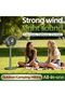 Solar Powered Floor Fan 5 Speed 4 Heights Green Fast Charging Type C 4000mAh - 8