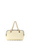Women's Yellow Long Strap Quilted Mini Crossbody Bag 26Sbd2030Kp - 3