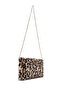 Women's Leopard Chain Strap Plush Portfolio Bag Wb57000657 - 2