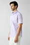 Short Sleeve Regular Fit Striped Pocketed 100% Cotton Shirt - 2