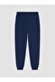 Navy Blue Text Printed Boys' Suit - 7