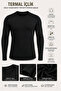 Men's Thermal Top Underwear Long Sleeve Crew Neck Flexible Soft Textured Winter Underwear - 1 Piece - 5