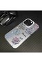 For Realme 12 Lite Compatible Silicone Edge Hard Back Case Floral Patterned Lover Couple Phone Case - 7