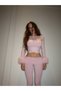 Premium Fur-Detail Crop Leggings Set - 2