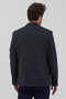 Fezziro Men's Dark Navy Blue Polyviscon Fabric Slim Fit Mono Collar Sports Blazer Jacket - 8
