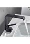 Bathroom Sink Faucet Waterfall Design New Square Model Matte Black Imported with 7 Years Warranty - 2