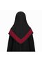 Modest Islamic Abaya with Layered Hijab Design for Kids – Elegant Muslim Modest Wear - 3