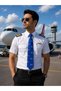 Tie Blue "Navy Blue Airplane Patterned" - 2