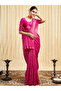 Magenta Pink Lichi Silk Soft Banarasi Zari Saree - FFT9593 | Magenta Pink-Size-0 - 4