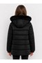 Girl's Plush Fur Hooded Zippered Long Inflatable Winter Coat 6-10 Years Old - 4