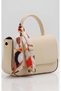Bianca Scarf Detailed Hand and Shoulder Bag – Cream - 2